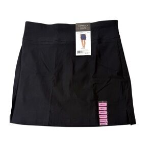 Rafaella Skort Comfort Pull On Stretch Active Golf Skirt Black Size Small NWT